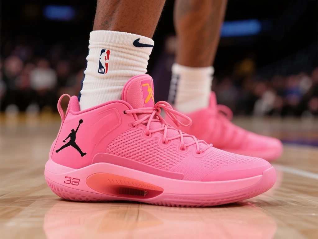 [流言板]奥比-托平粉色AJ39亮相，砍下7分2篮板