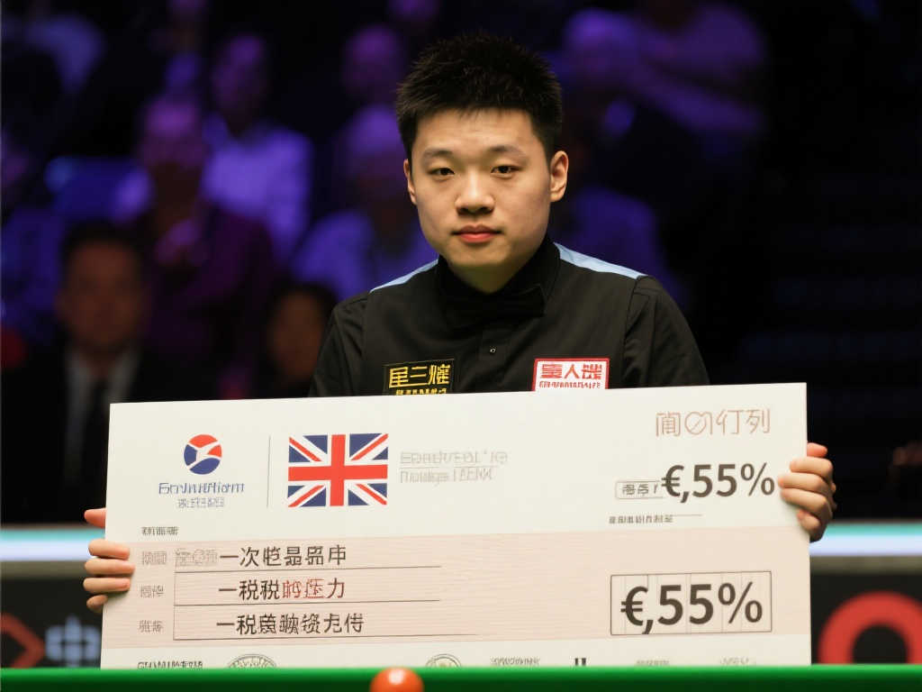 赵心童世锦赛夺冠奖金50万镑,税后仅剩一半! 赵心童世锦赛夺冠奖金50万镑,税后仅剩一半!