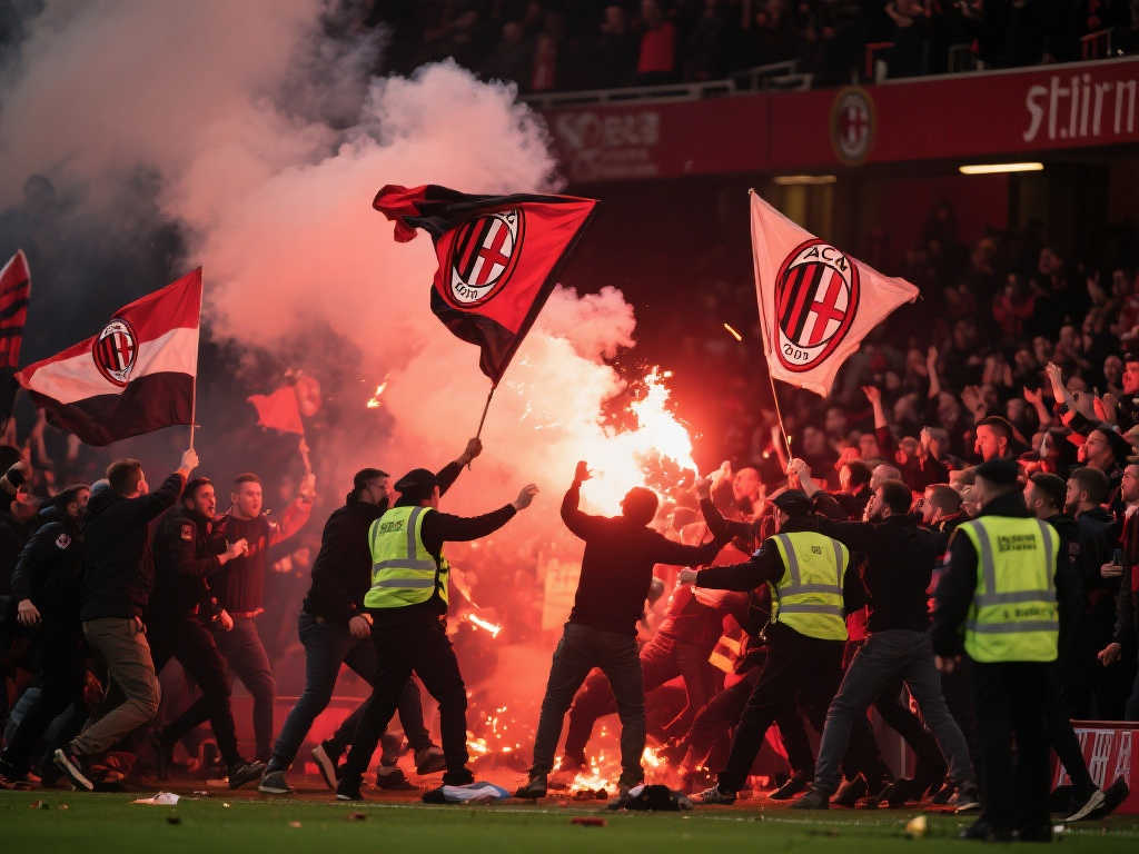 冲突升级!佛罗伦萨球迷盗贝蒂斯旗帜,贝蒂斯支持者以焰火反击 冲突升级!佛罗伦萨球迷盗贝蒂斯旗帜,贝蒂斯支持者以焰火反击